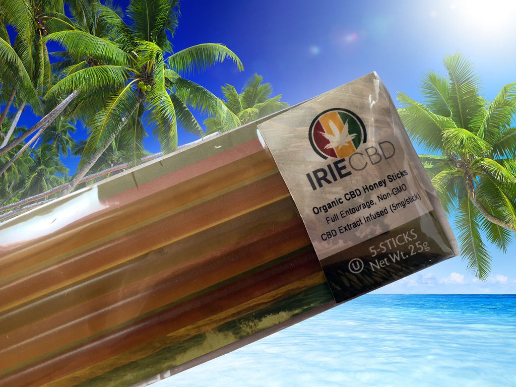 Irie CBD Organic Honey Sticks - 5 Pack (5mg Cannabidiol each)