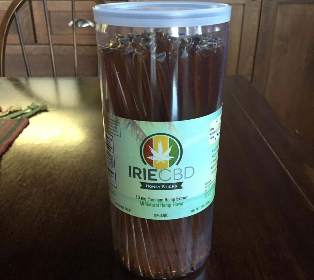Irie CBD Honey Sticks - 100 Pack Tube (10mg Cannabidiol each)
